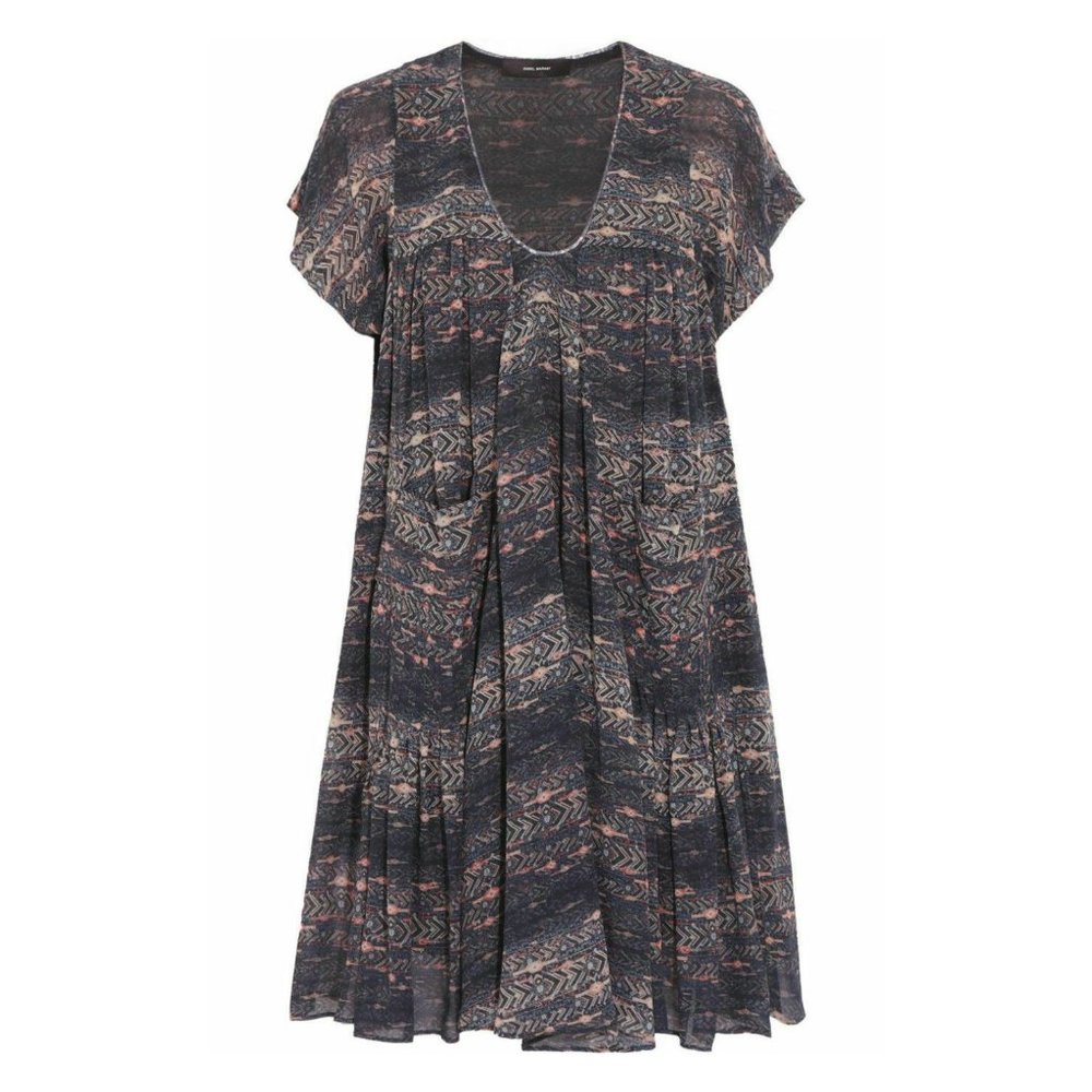 ISABEL MARANT Nesto Silk Dress Size 12 - Picture 2 of 5